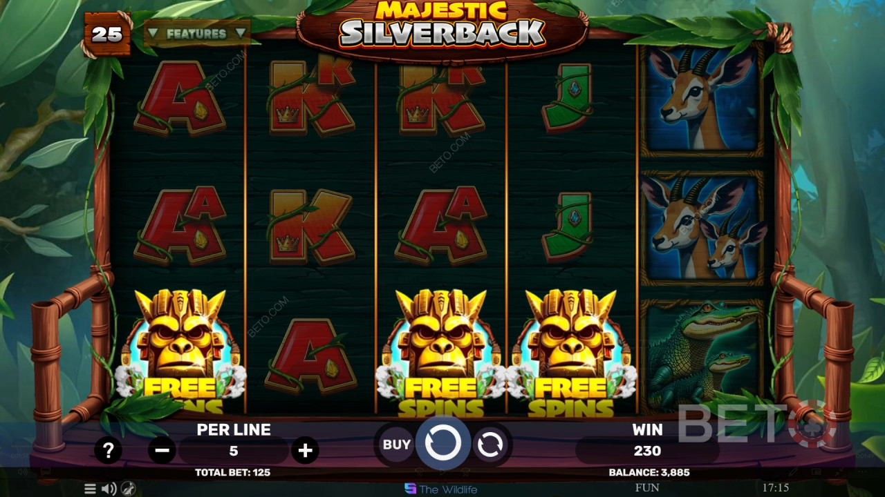 Majestic Silverback Recensione di BETO Slots
