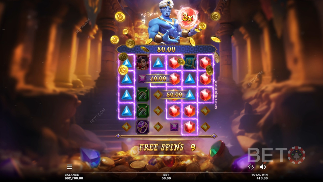 Come giocare a "I desideri magici del Genio" su Microgaming