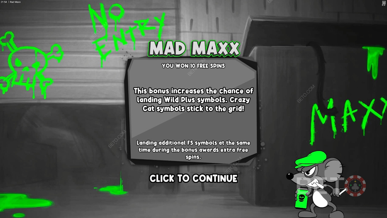 Le caratteristiche dei bonus spiegate in Rad Maxx da Hacksaw Gaming