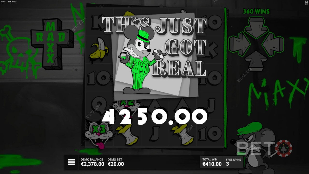Recensione di Rad Maxx da parte di BETO Slots