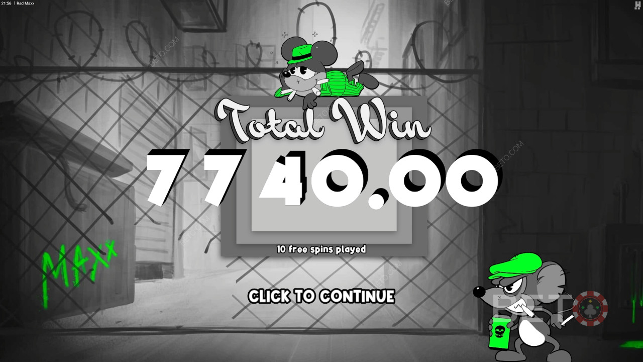 Vinci 12.500x la tua puntata nella slot online Rad Maxx!