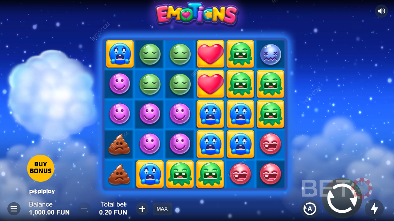 Come giocare alle Emozioni di Popiplay