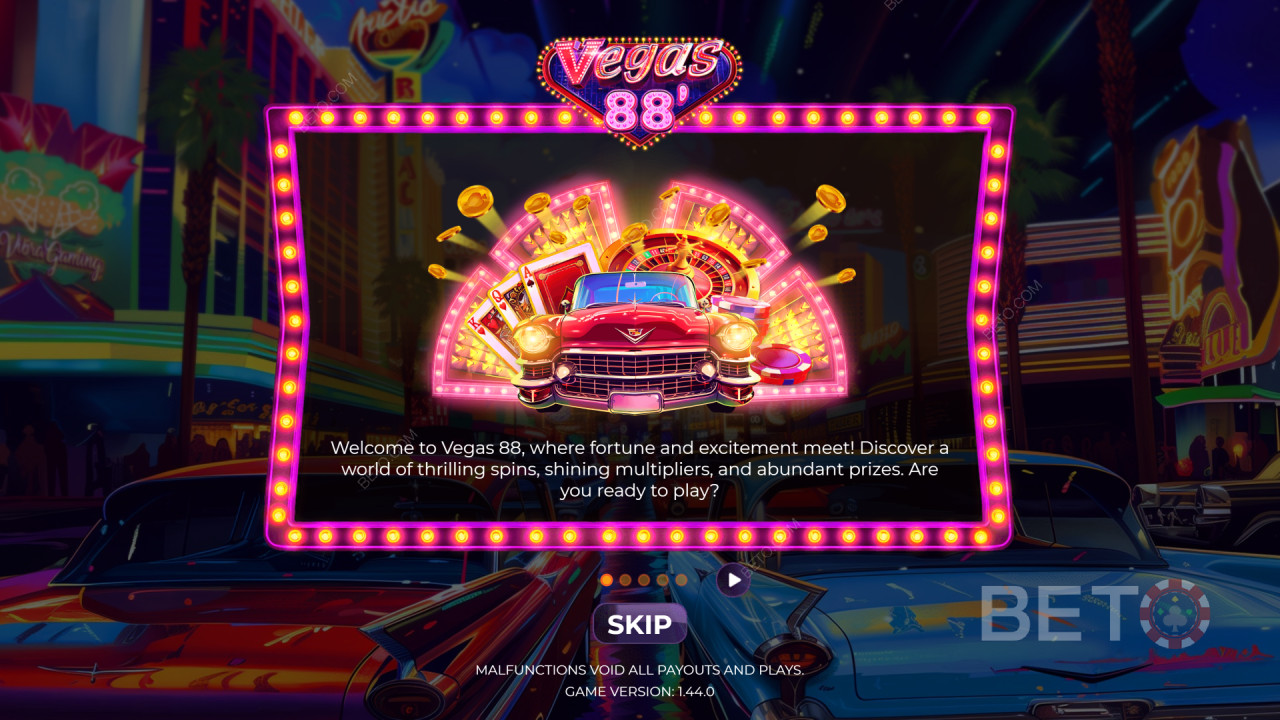 Tema e design: Neon Vegas Vibe