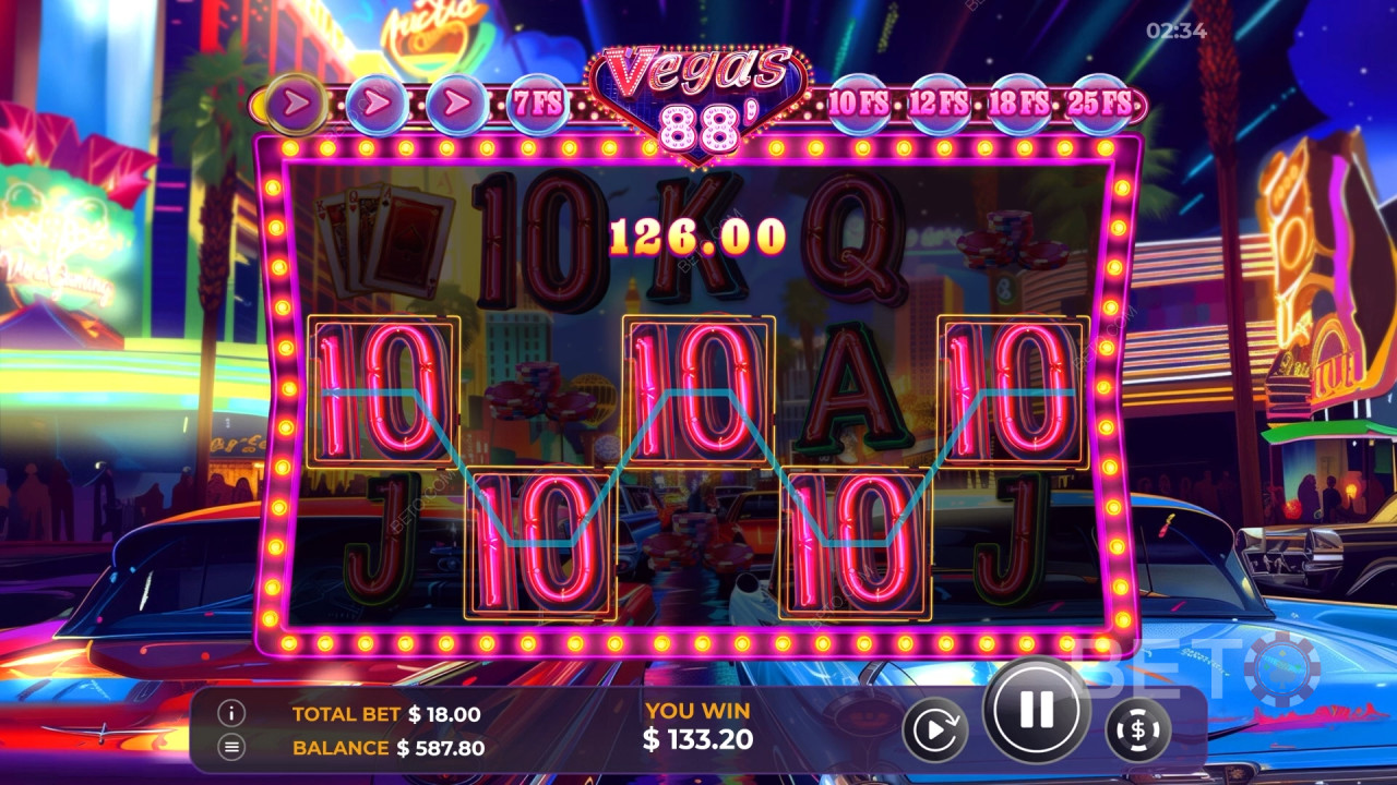 Le funzioni bonus spiegate in Vegas 88 di Vibra Gaming
