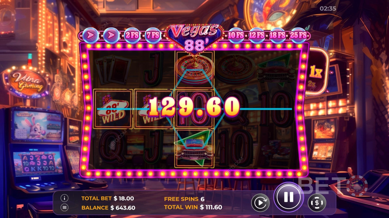 Come giocare a Vegas 88 di Vibra Gaming