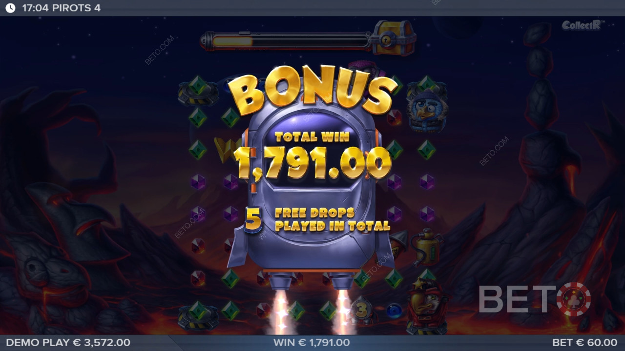 Vinci 10.000x la tua puntata nella slot Pirots 4!