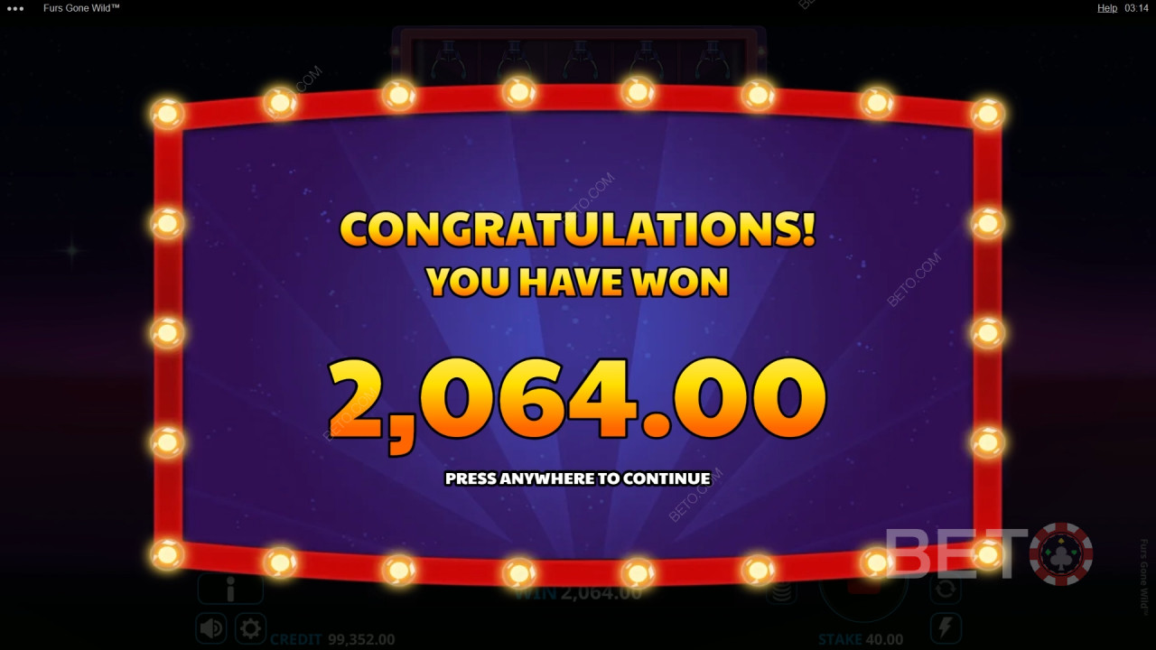 Vinci 6.000x la tua puntata nella slot online Furs Gone Wild!