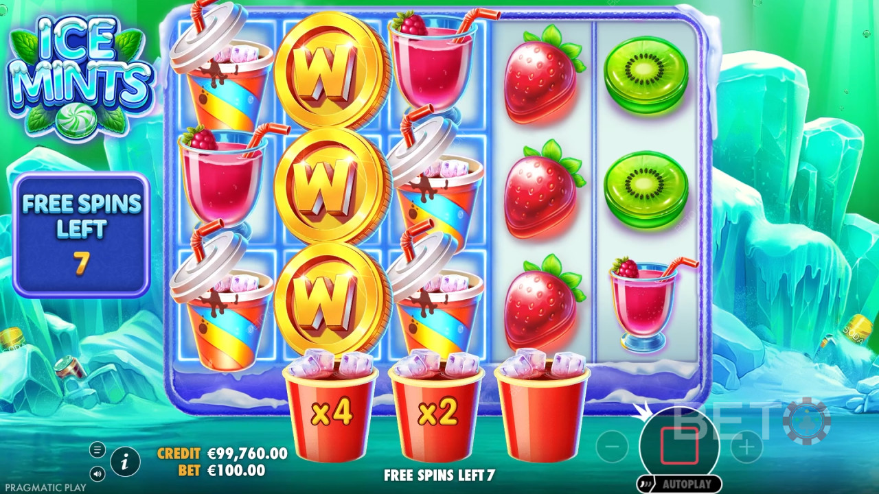Le caratteristiche del bonus spiegate in Ice Mints da Pragmatic Play