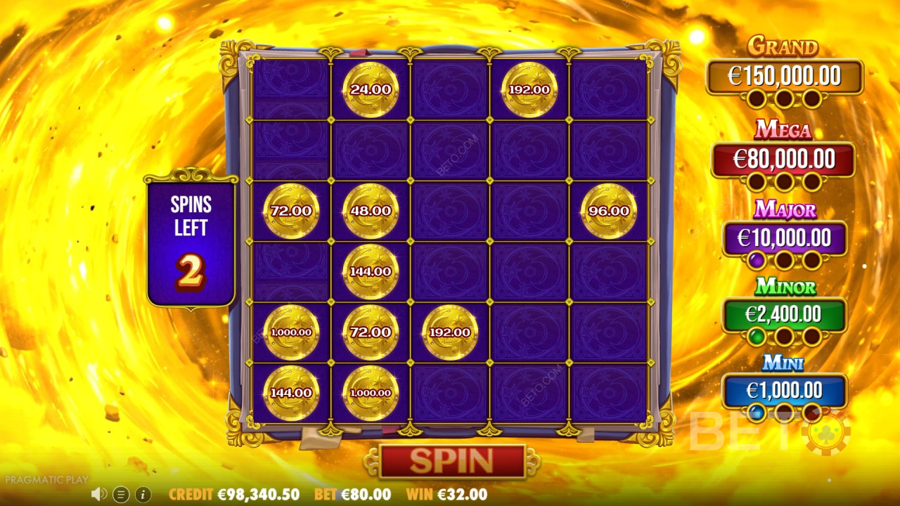 Le funzioni bonus spiegate in Spellmaster da Pragmatic Play
