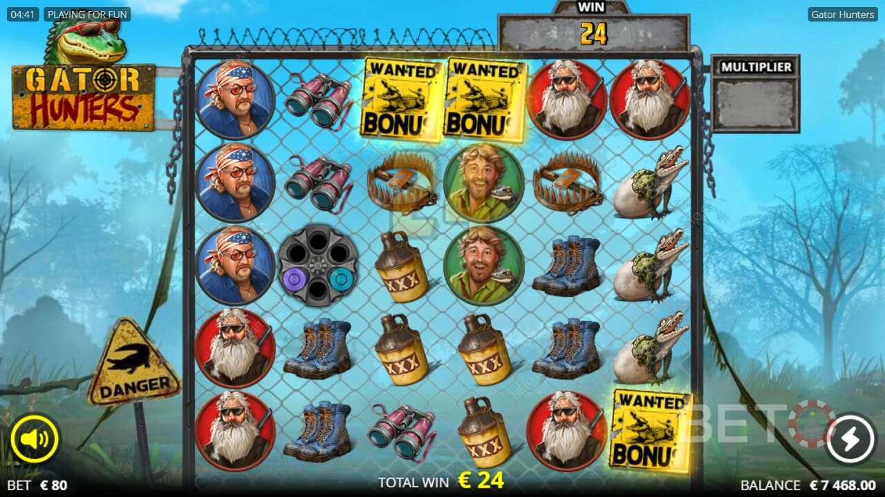 Spiegazione dei contenuti extra in Gator Hunters di Nolimit City