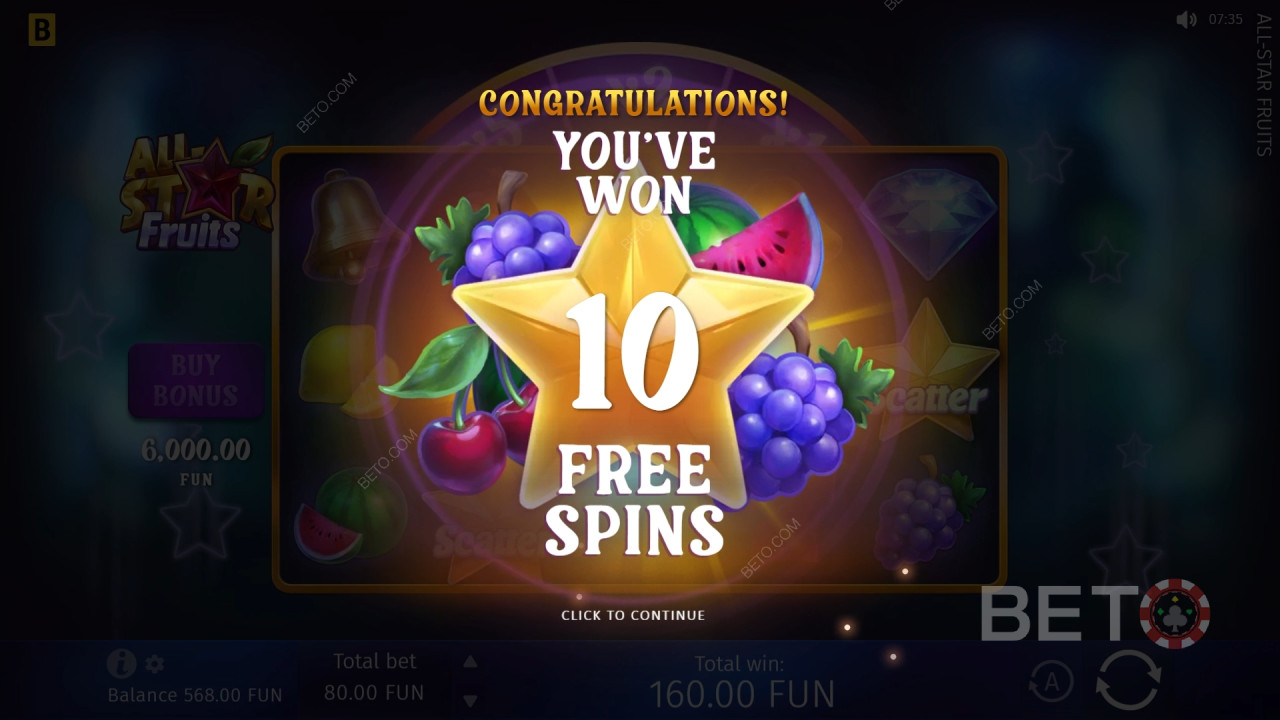 All-Star Fruits Recensione di BETO Slots
