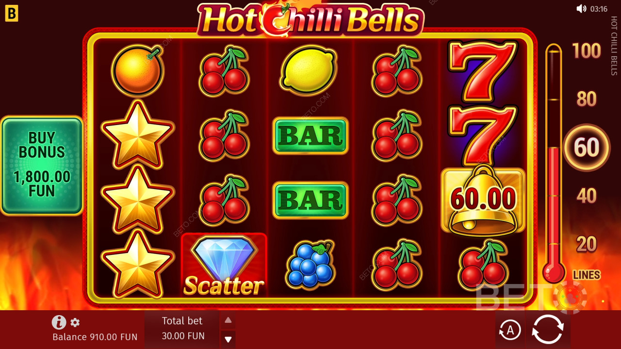 Come giocare a Hot Chilli Bells di BGaming