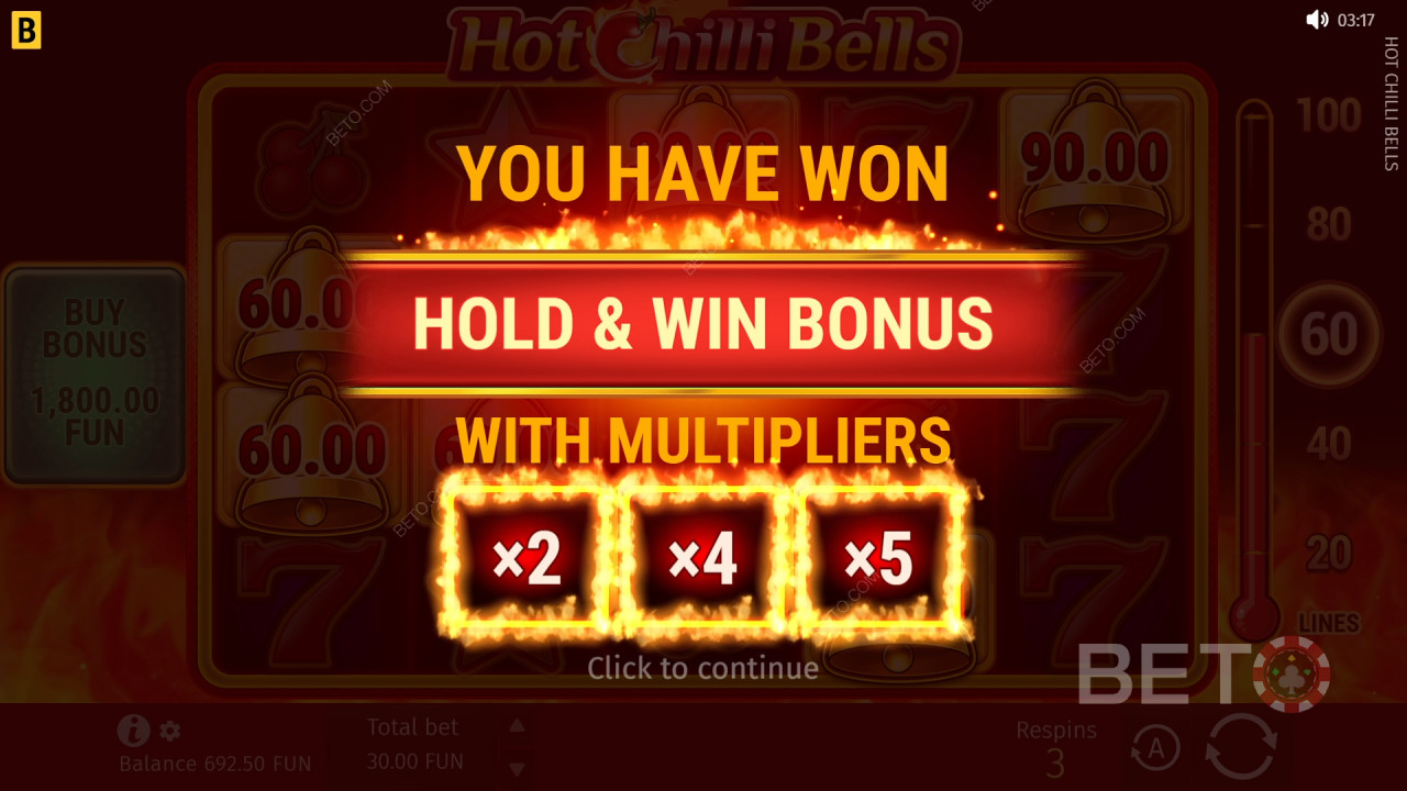 Le funzioni bonus spiegate in Hot Chilli Bells da BGaming