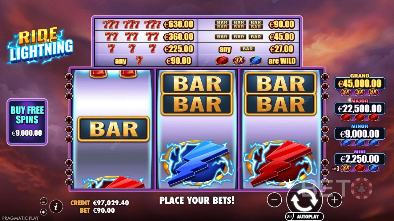 Come giocare a Ride the Lightning su Pragmatic Play