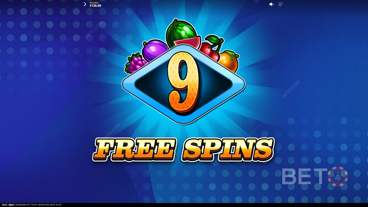 Le funzioni bonus spiegate in Diamonds Up da Red Tiger