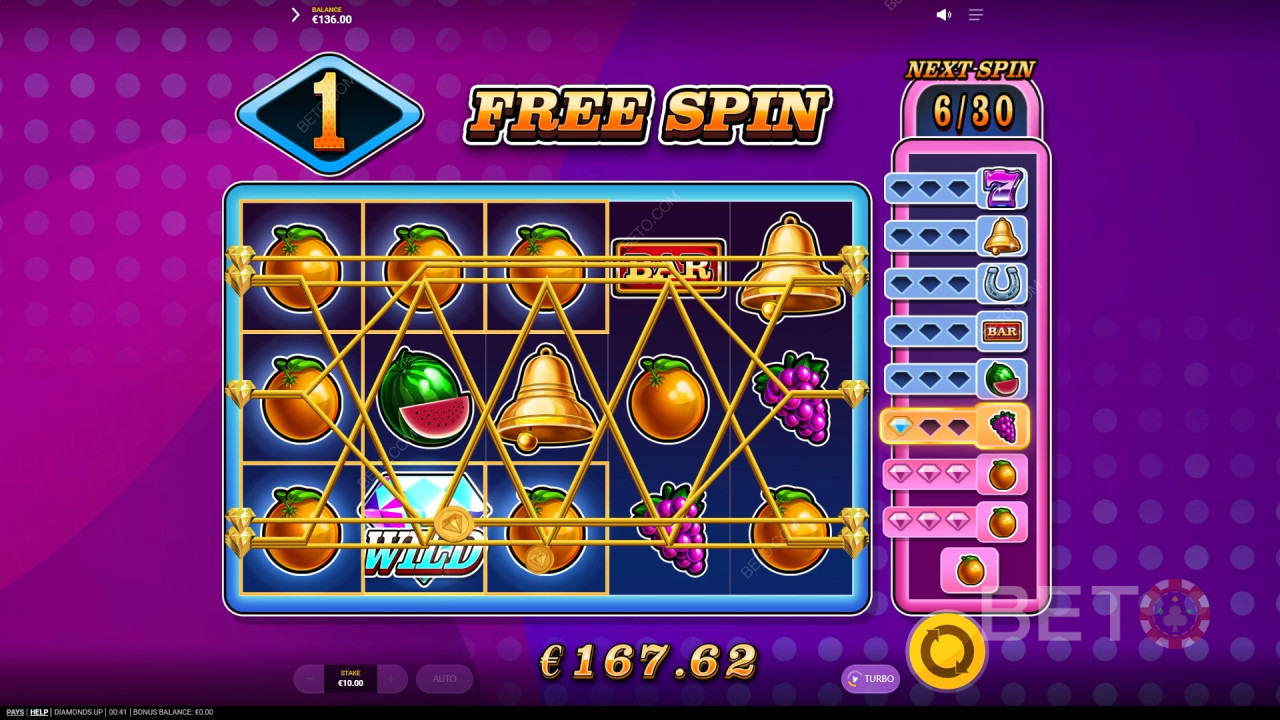 Diamonds Up Recensione di BETO Slots