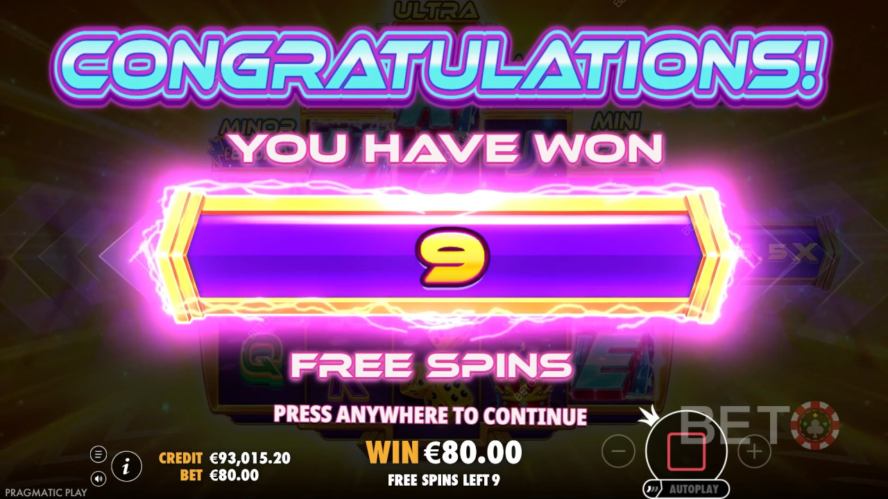Le caratteristiche dei bonus spiegate in Cash Surge da Pragmatic Play