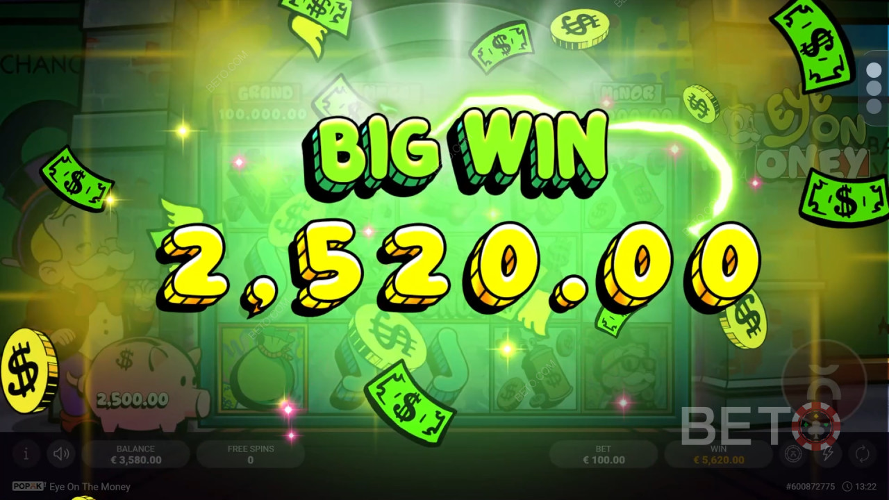 Vinci 2.500x la tua puntata nella slot online Eye on the Money!