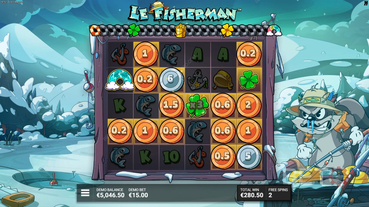 Tema e design: Avventura di pesca stravagante