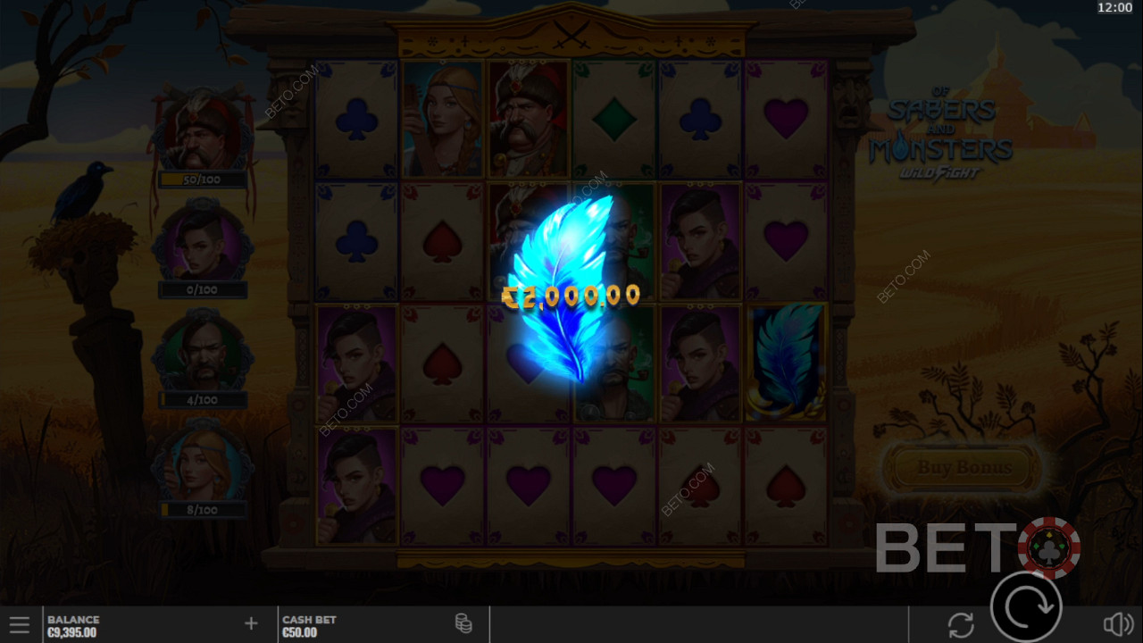Dotata di 9 diverse funzioni bonus, questa slot vi garantisce anche 4.096 percorsi di vincita.