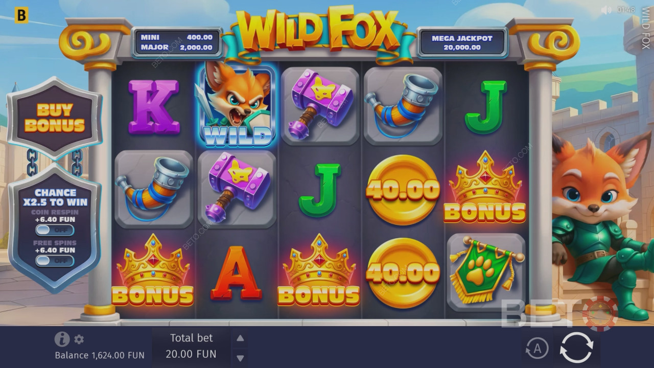 Recensione di Wild Fox a cura di BETO Slots