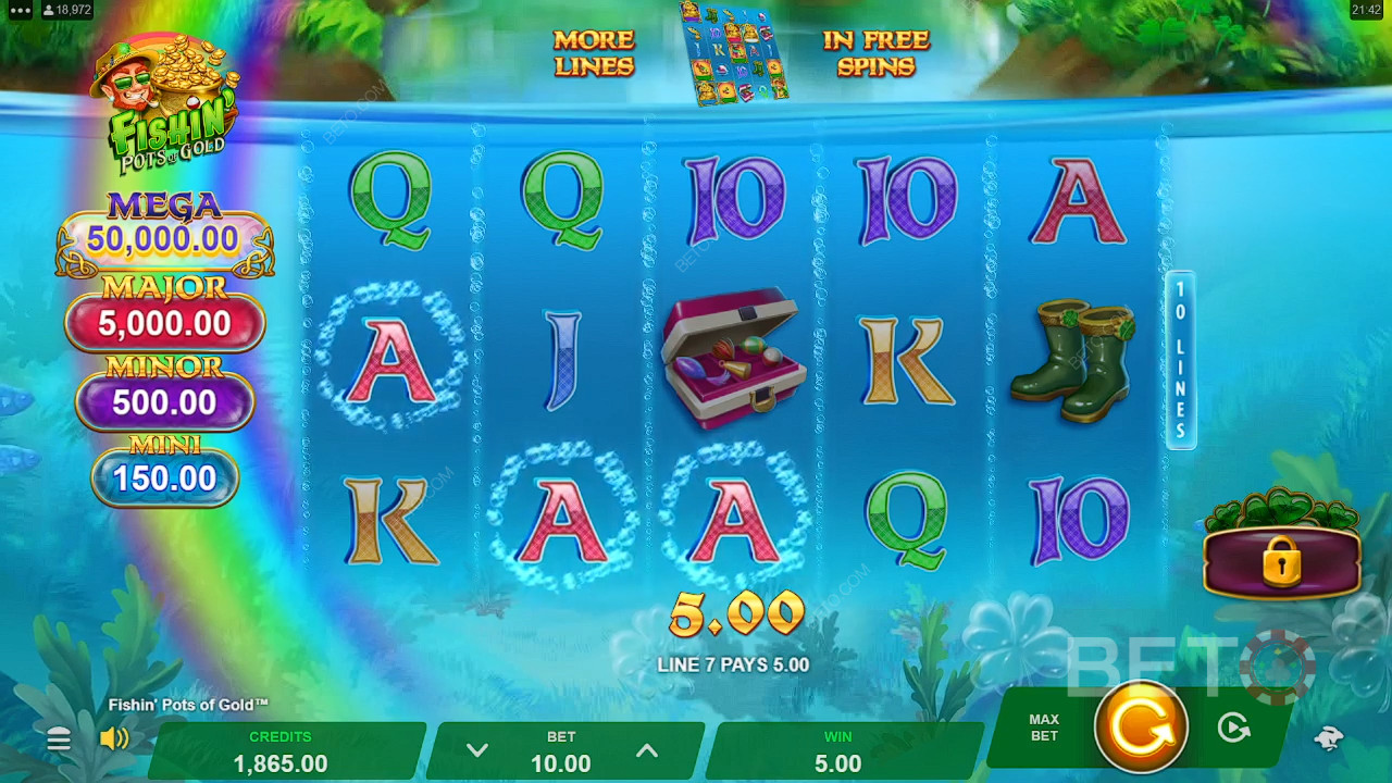 Vinci 5.000x la tua puntata nella video slot Fishin