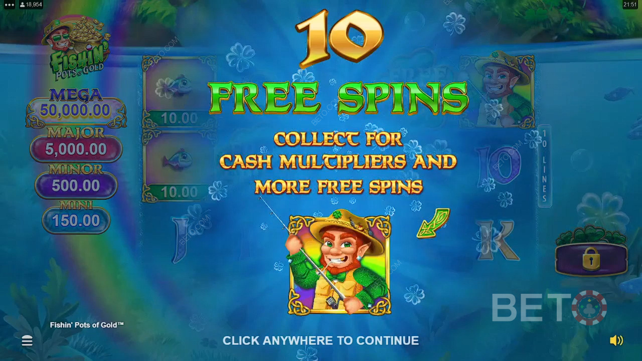 Le funzioni bonus spiegate in Fishin