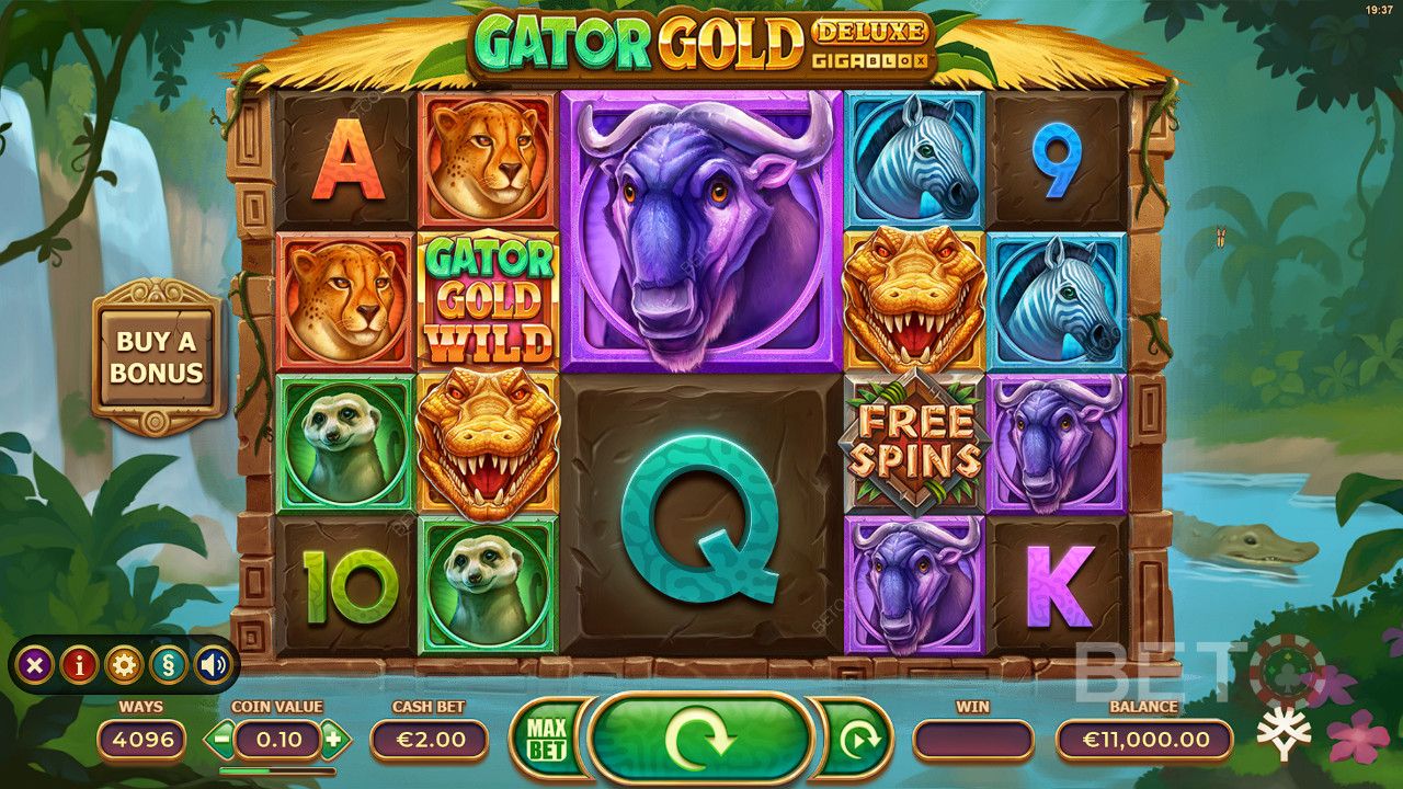 Recensione di Gator Gold Deluxe Gigablox da parte di BETO Slots
