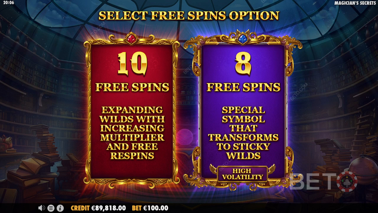 Le caratteristiche dei bonus spiegate in Magician