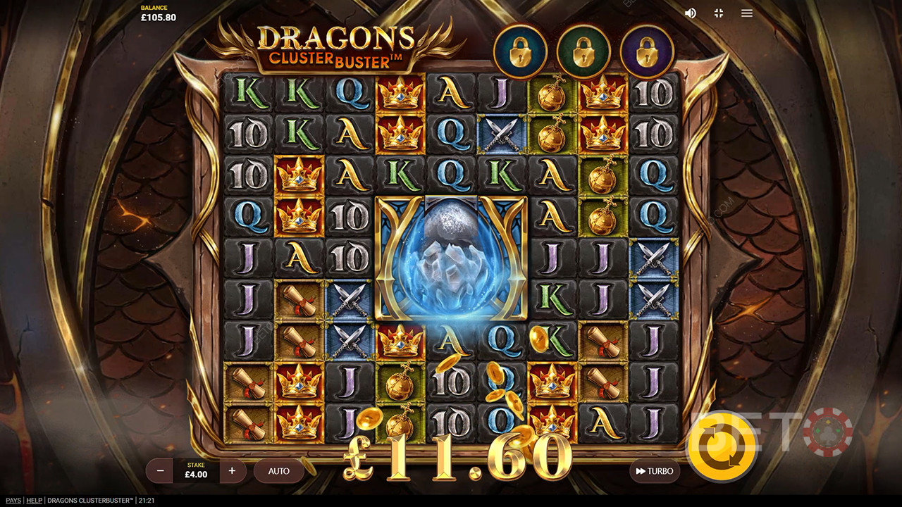 Le funzioni bonus spiegate in Dragons Clusterbuster da Red Tiger