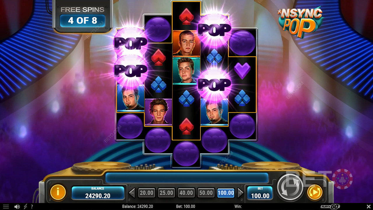 NSYNC Pop Recensione di BETO Slots