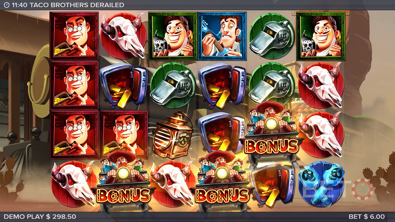 Taco Brothers Derailed Recensione da BETO Slots