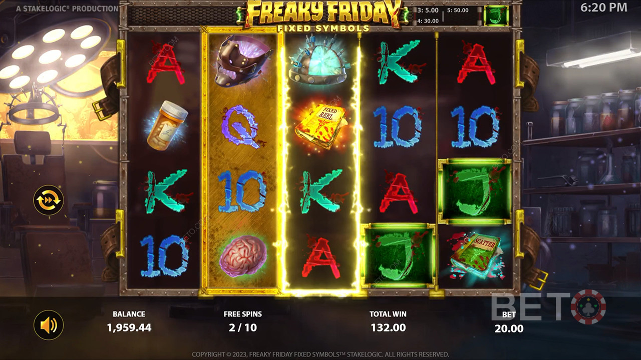 Recensione dei simboli fissi di Freaky Friday da parte di BETO Slots