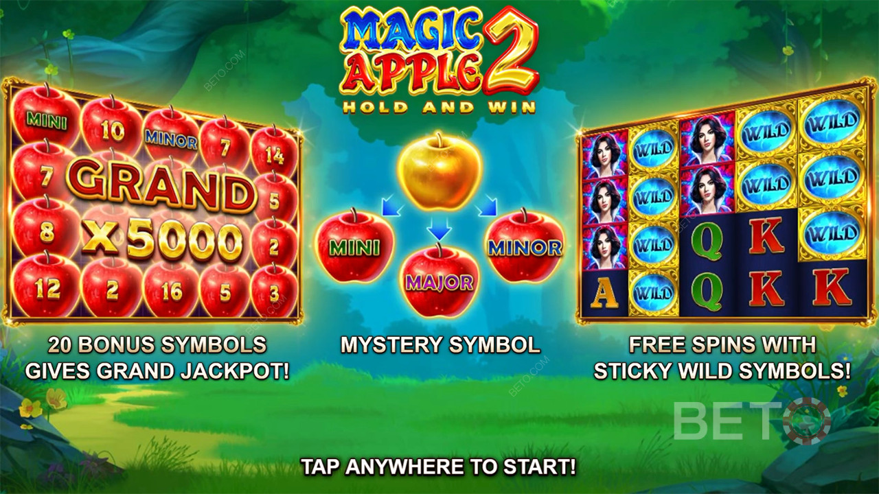 Le funzioni bonus spiegate in Magic Apple 2 da Booongo
