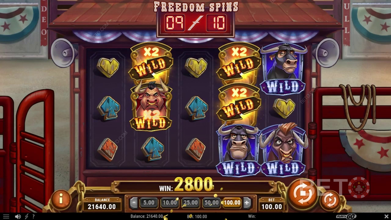 Bull in a Rodeo Recensione di BETO Slots