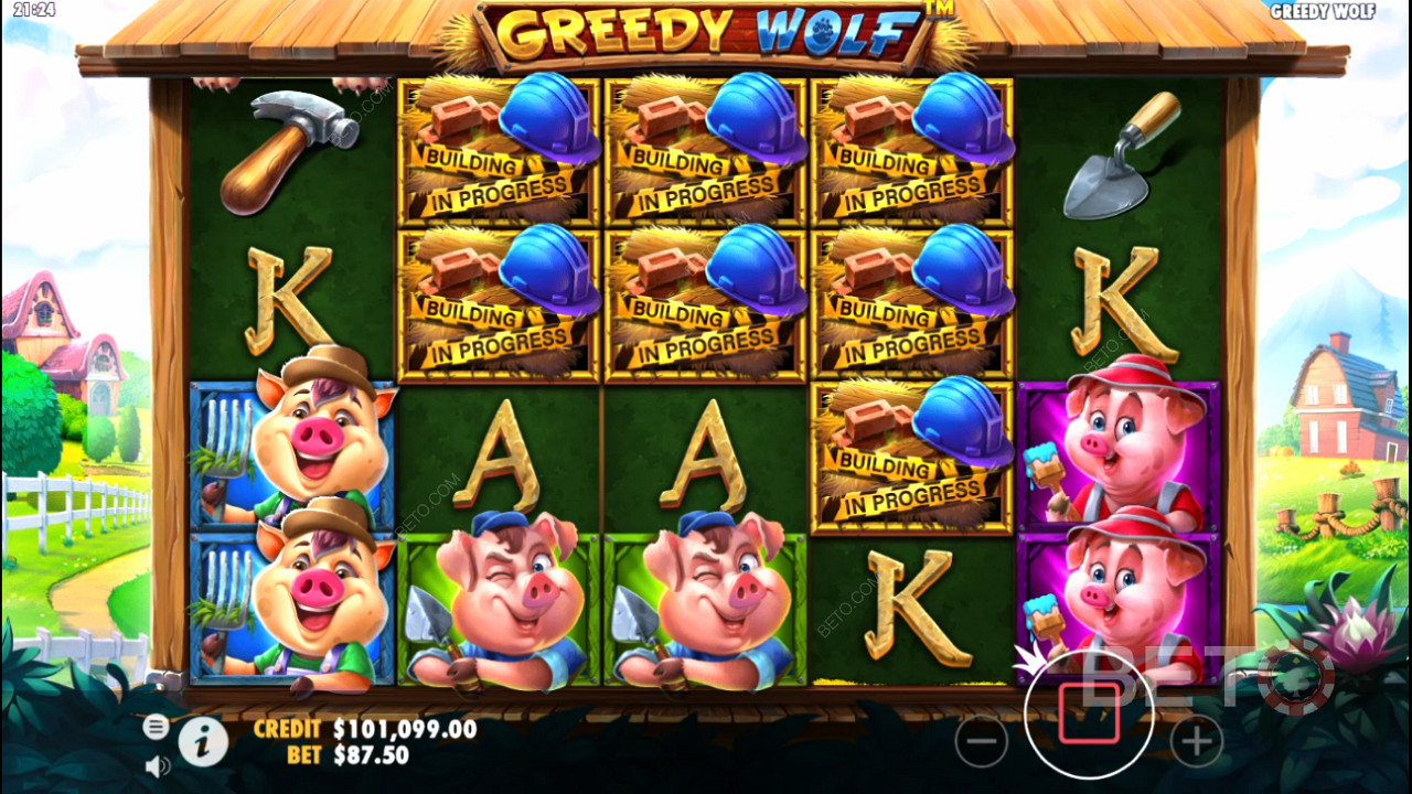 6 o più Scatter attivano i Giri Gratuiti nella slot machine Greedy Wolf