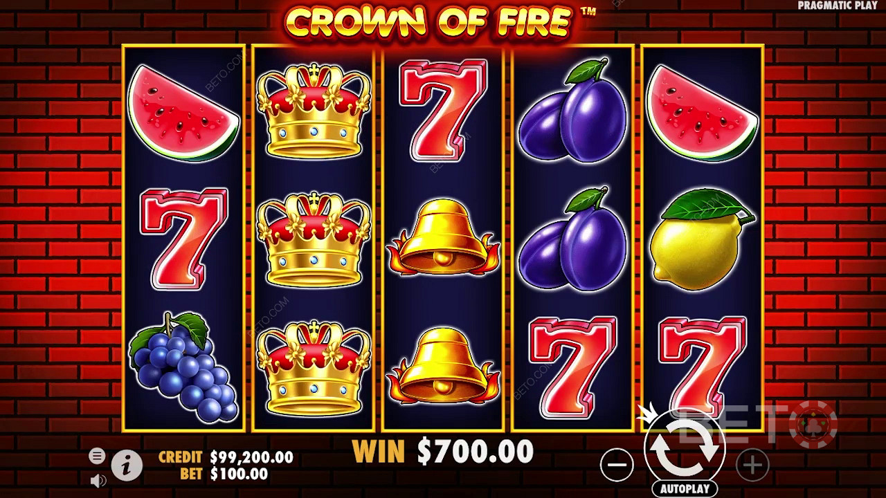 Recensione di Crown of Fire da parte di BETO Slots