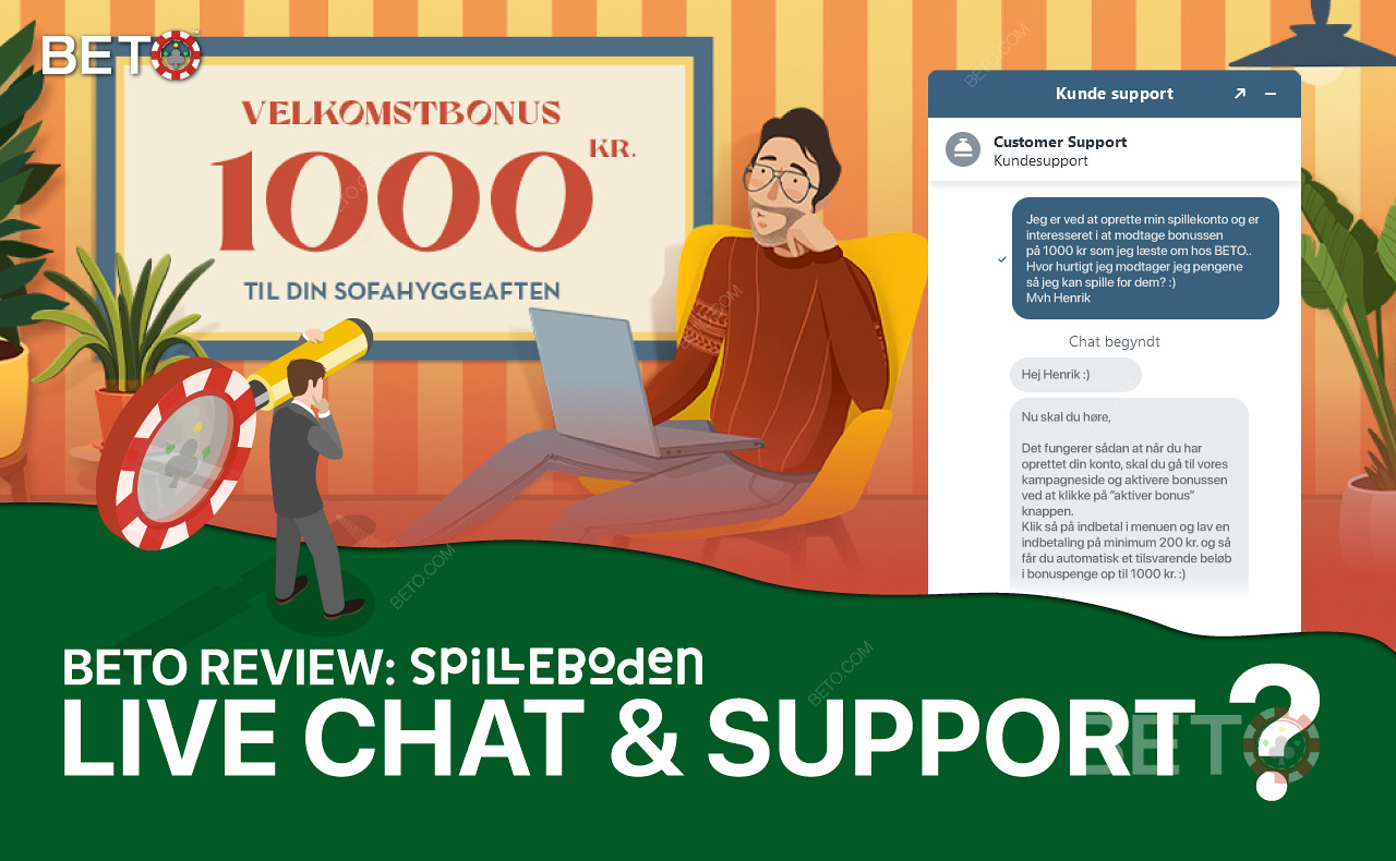 Servizio clienti Spilleboden - Live Chat