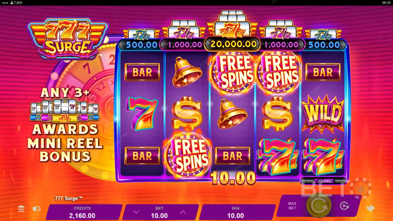 777 Surge Recensione di BETO Slots
