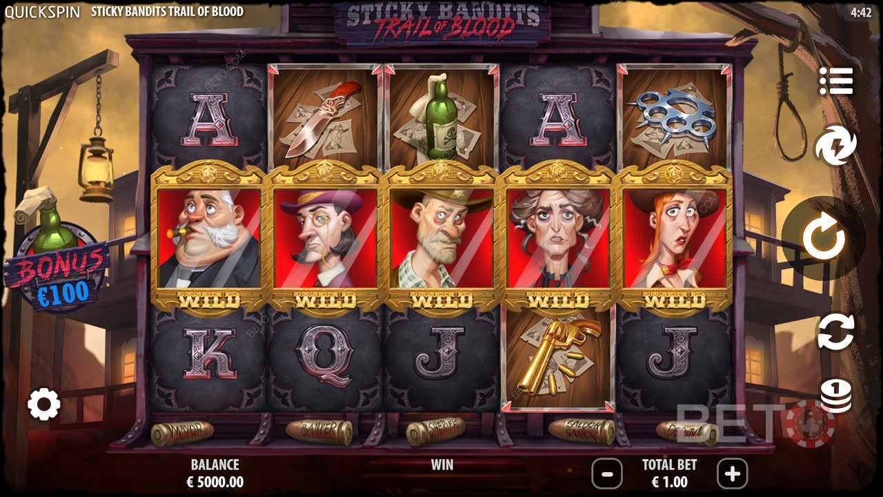 Recensione di Sticky Bandits Trail of Blood da parte di BETO Slots