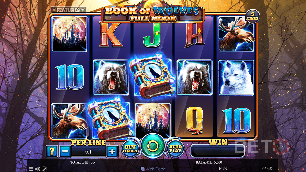 Book Of Wolves - Full Moon Recensione di BETO Slots