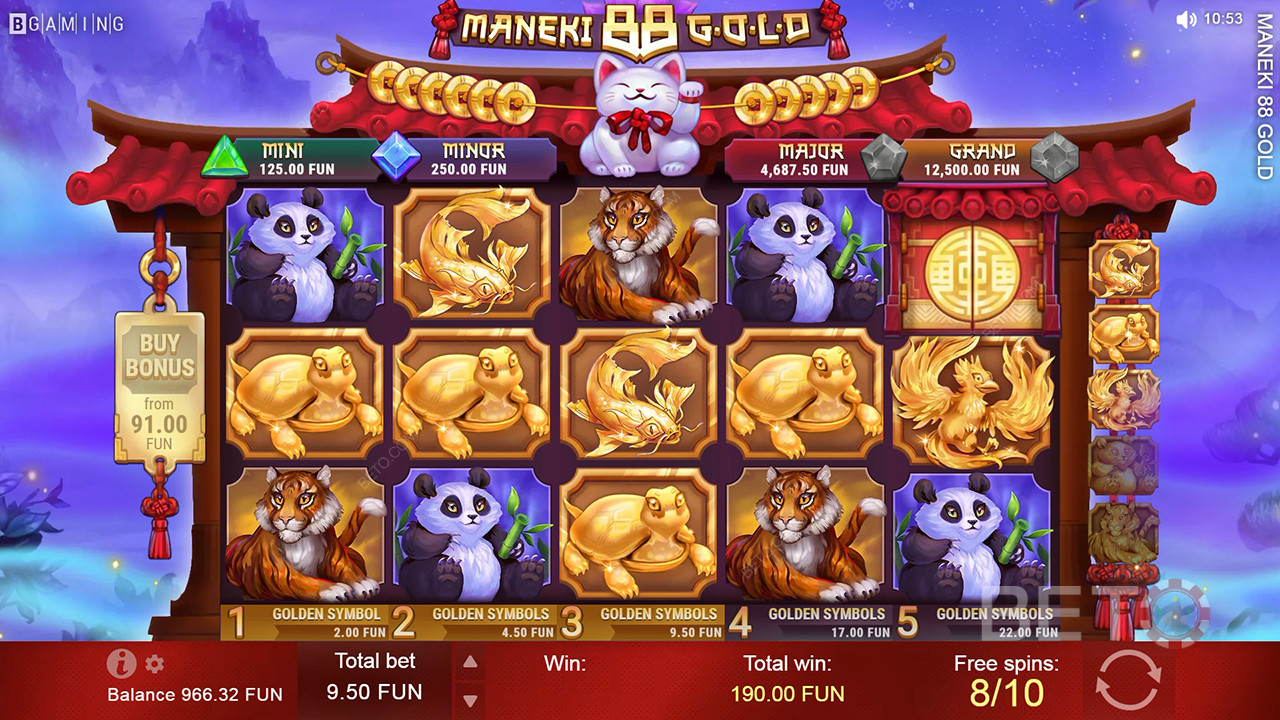 Maneki 88 Gold Recensione di BETO Slots