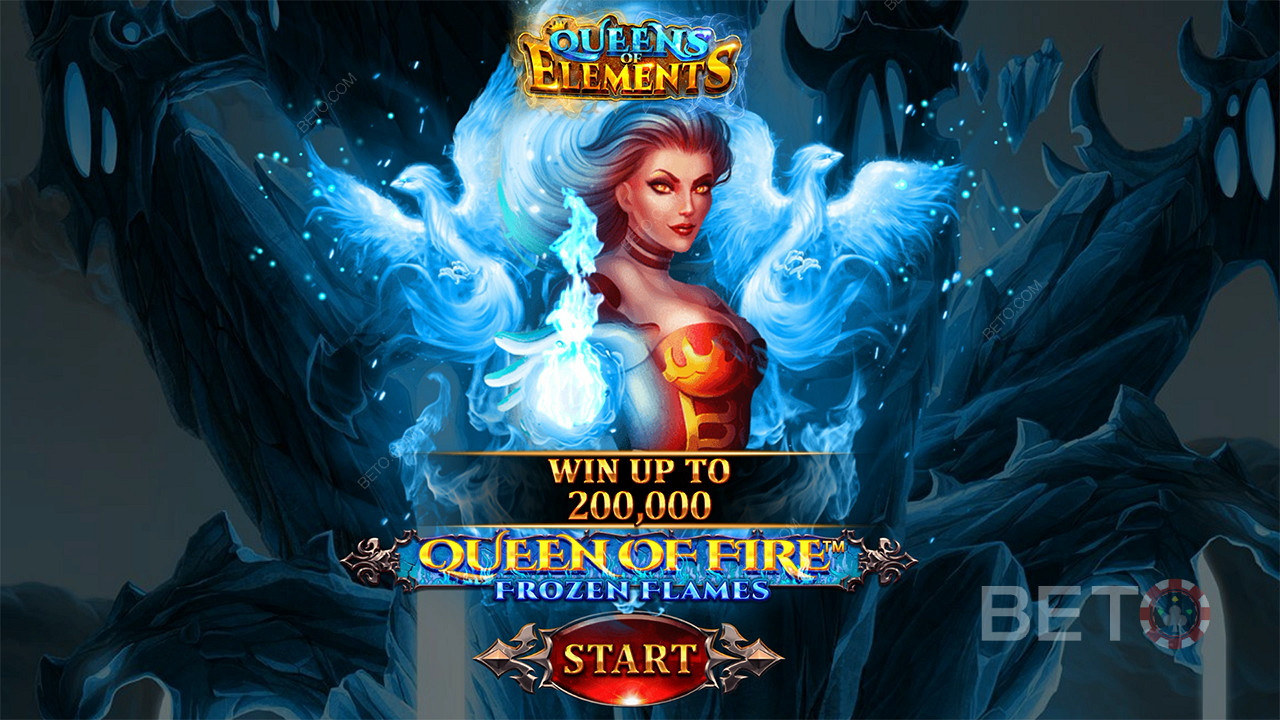 Vinci fino a 2.000x della tua puntata nella slot Queen of Fire - Frozen Flames