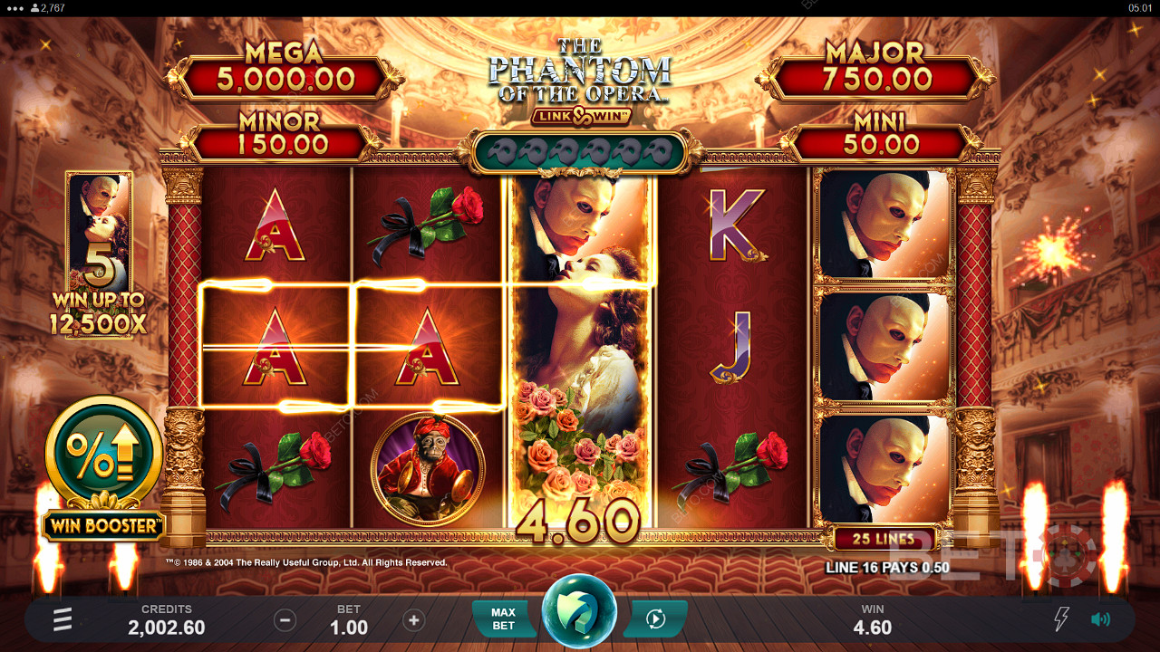The Phantom of the Opera Link and Win Gioco Gratuito