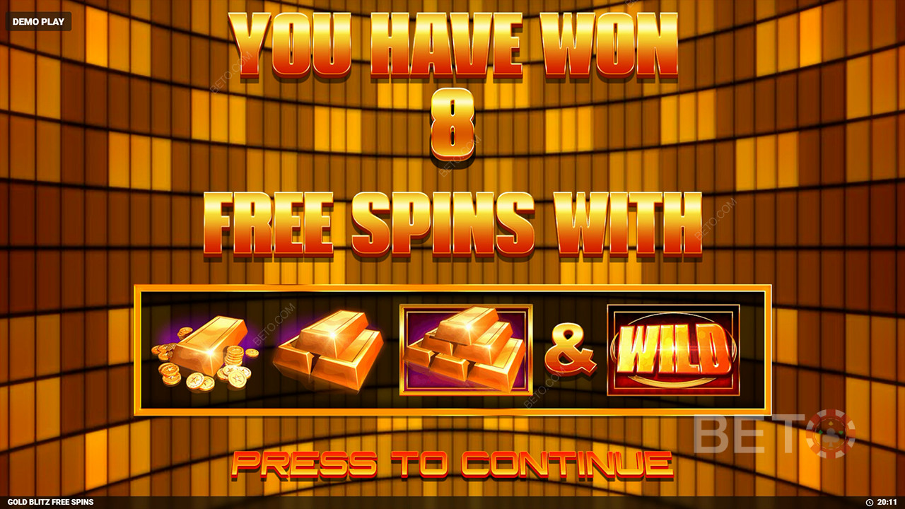 Verdetto per la slot Gold Blitz Free Spins