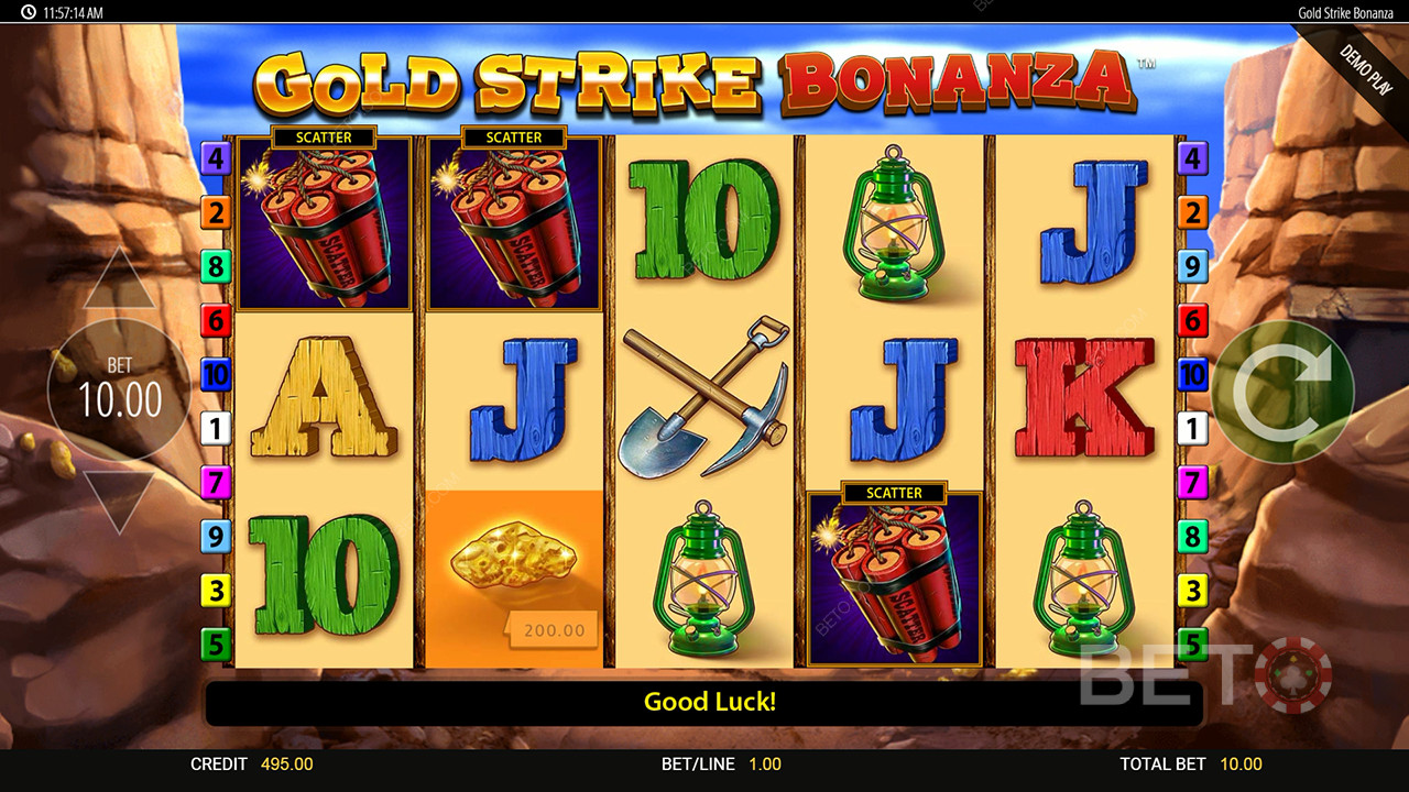 Recensione di Gold Strike Bonanza Fortune Play da parte di BETO Slots