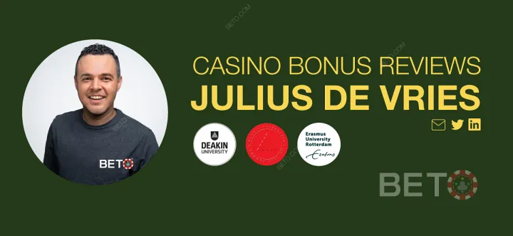 Recensore dei bonus e dei termini dei casinò Julius de Vries.