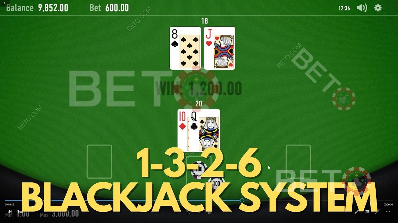 1 3 2 6 Sistema di scommesse sul blackjack - Come utilizzare la strategia