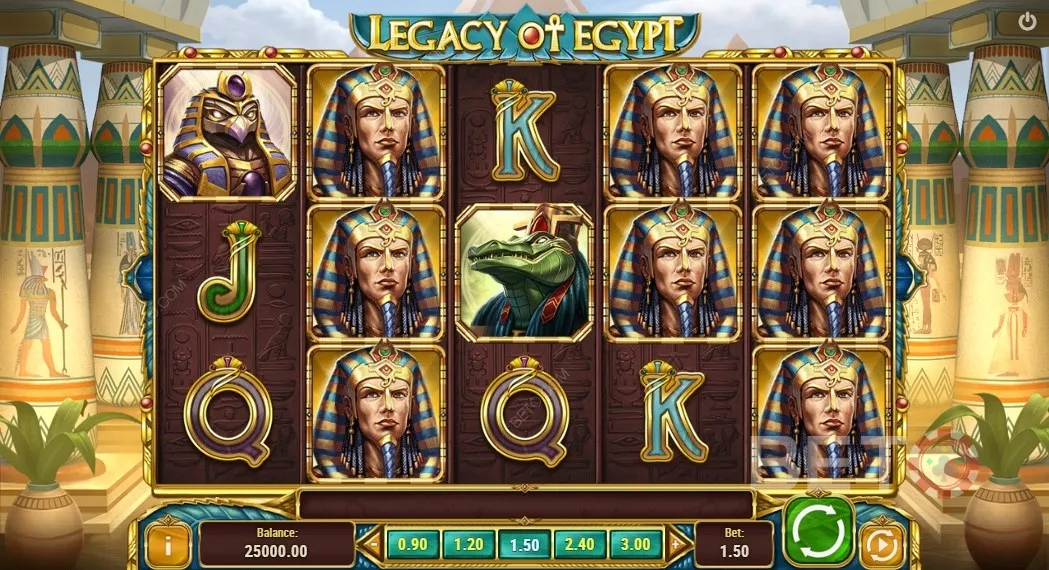 Esempio di gioco di Legacy Of Egypt