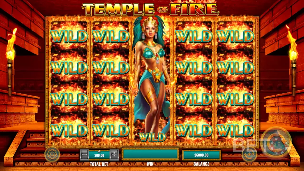 Gioco della video slot Temple of Fire